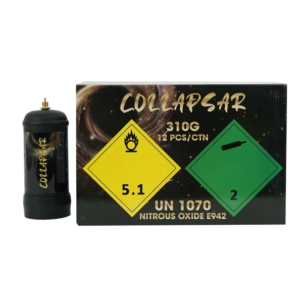 Collapsar Mini 310g 0.5L N2O Tanks Whip Nitrous oxide for food - 图片 3