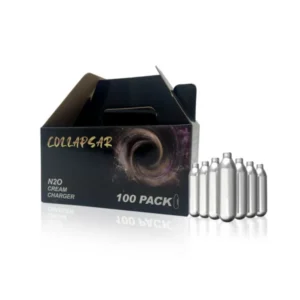 Collapsar 8-Gram Nitrous oxide for food N2O Whip Cream Chargers, 100Packs, 600pcs per Carton